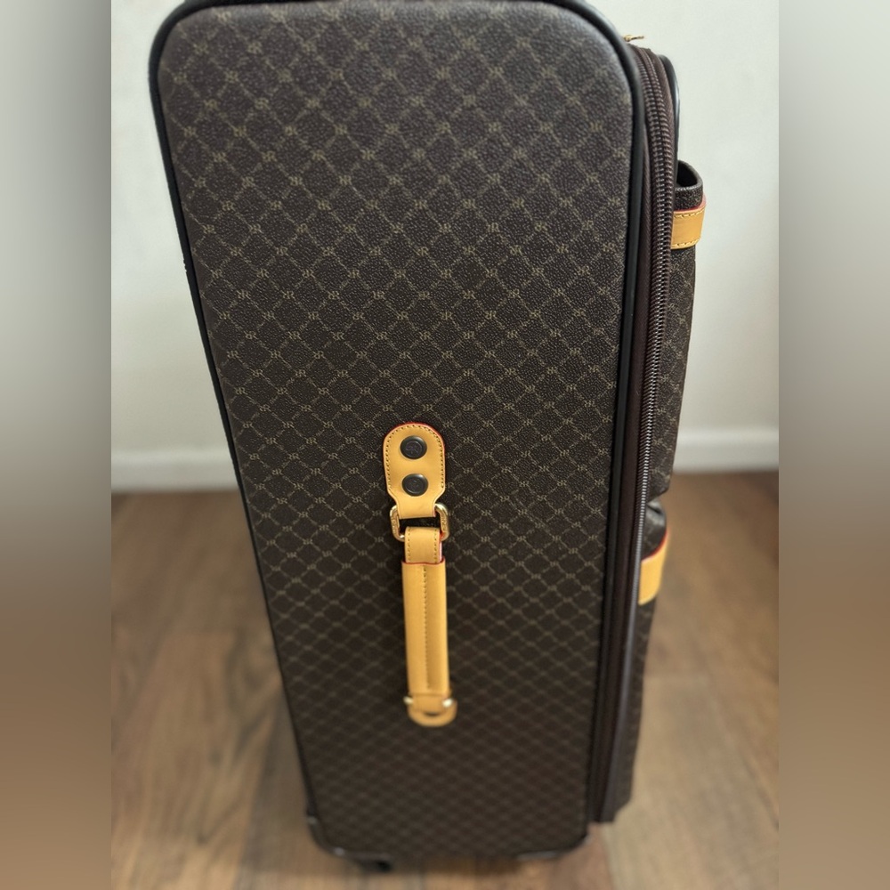 Rioni Large Monogram Leather Luggage - Picture 5 of 16